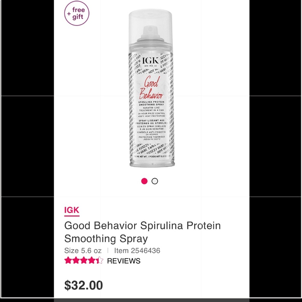 IGK Good Behavior Smoothing Spray